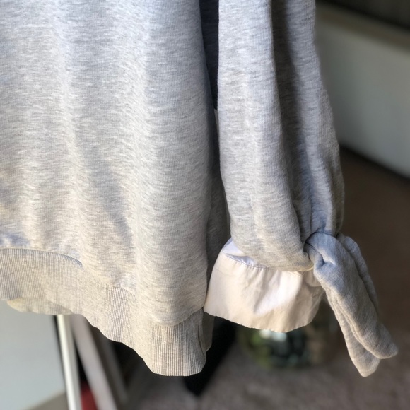 H&M Grey Sweater with Tie Sleeves - Picture 3 of 7